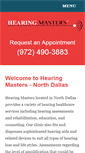 Mobile Screenshot of hearingmasters.com
